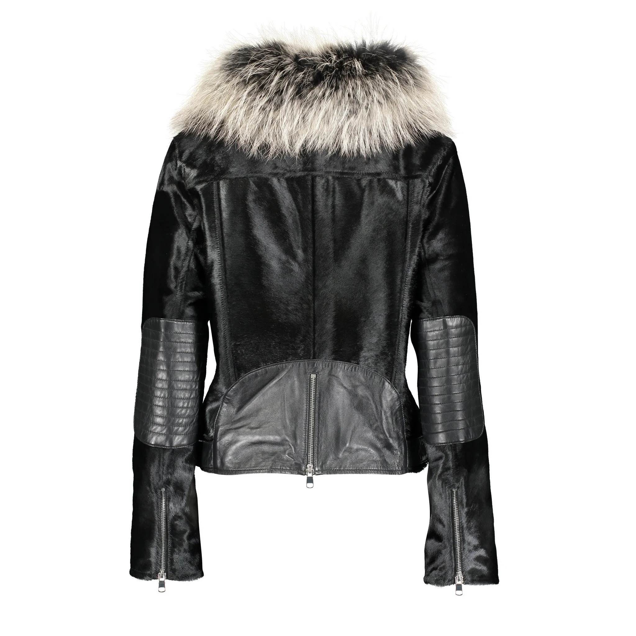 TARA Calf leather moto jacket