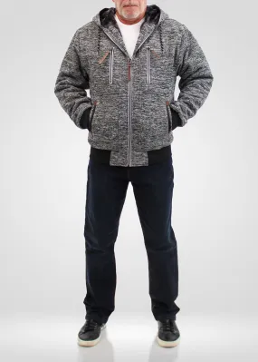 URBAN LAUNDRY Grey Sherpa-Lined Jacket with hood