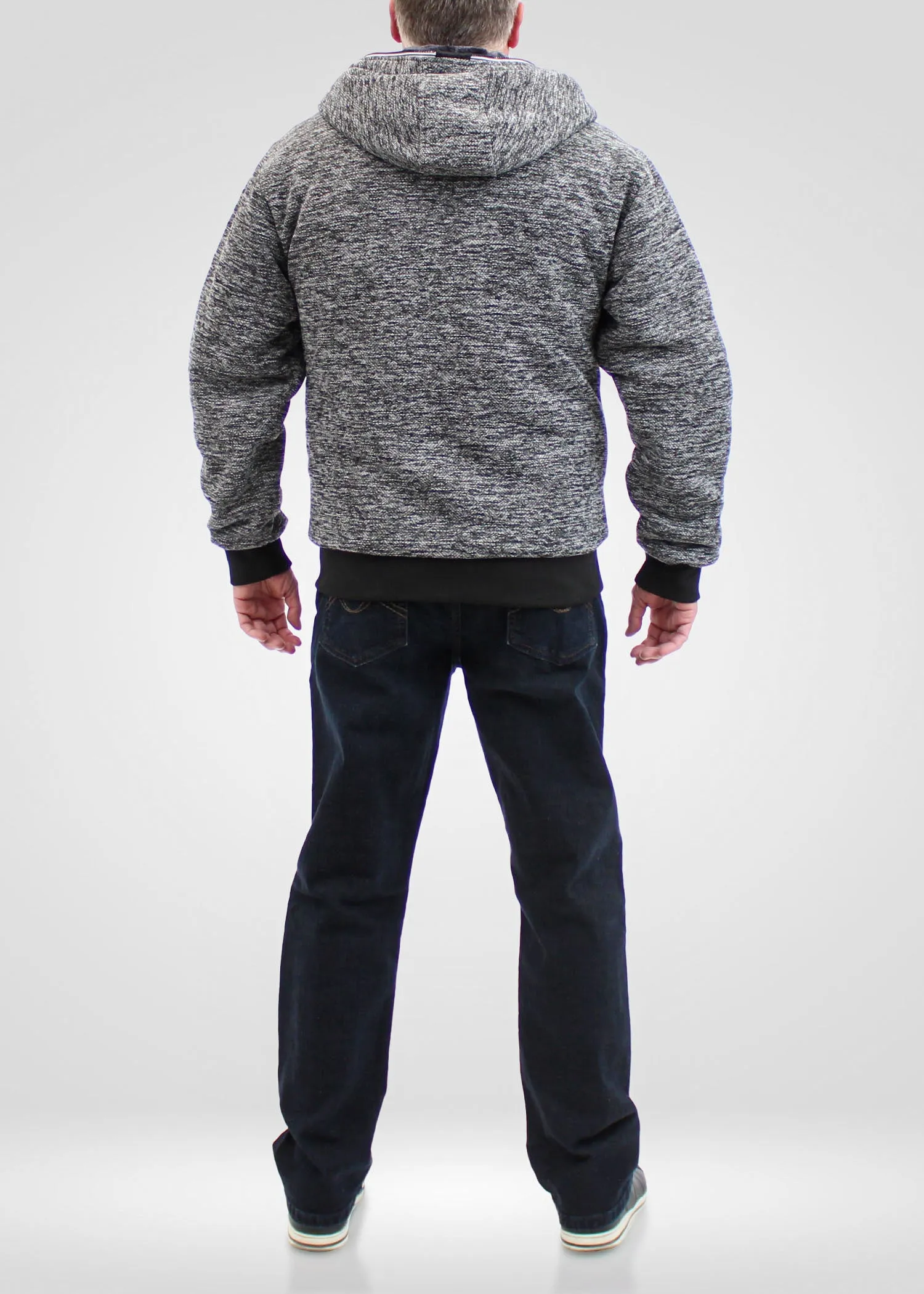 URBAN LAUNDRY Grey Sherpa-Lined Jacket with hood