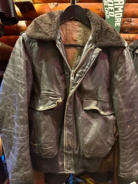 Vintage 1960s WW11 Style Flight Bomber Jacket, Small