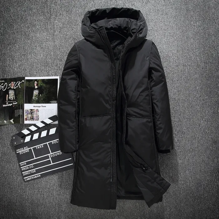 Warmkla - Parka Winterjas Heren – Lang Model met Capuchon en Waterafstotende Stof