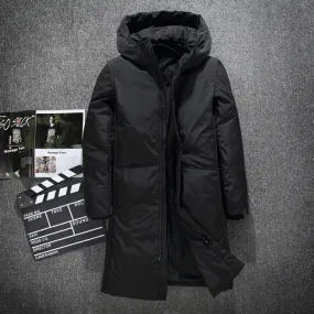 Warmkla - Parka Winterjas Heren – Lang Model met Capuchon en Waterafstotende Stof