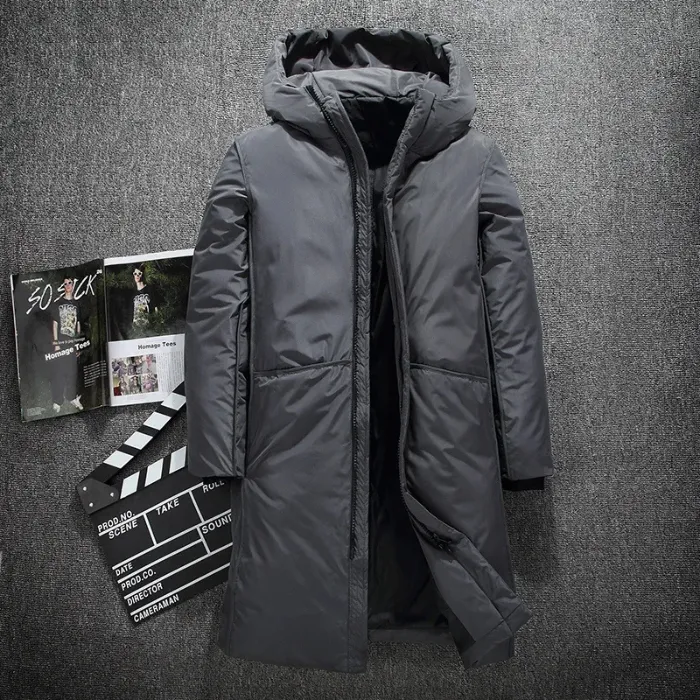 Warmkla - Parka Winterjas Heren – Lang Model met Capuchon en Waterafstotende Stof