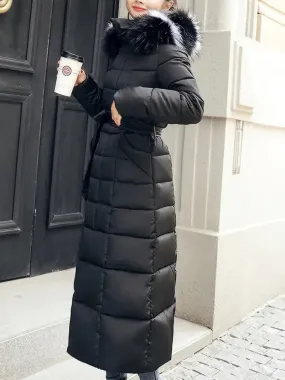 Winterparka - winddicht, warm, met afneembare capuchon van imitatiebont