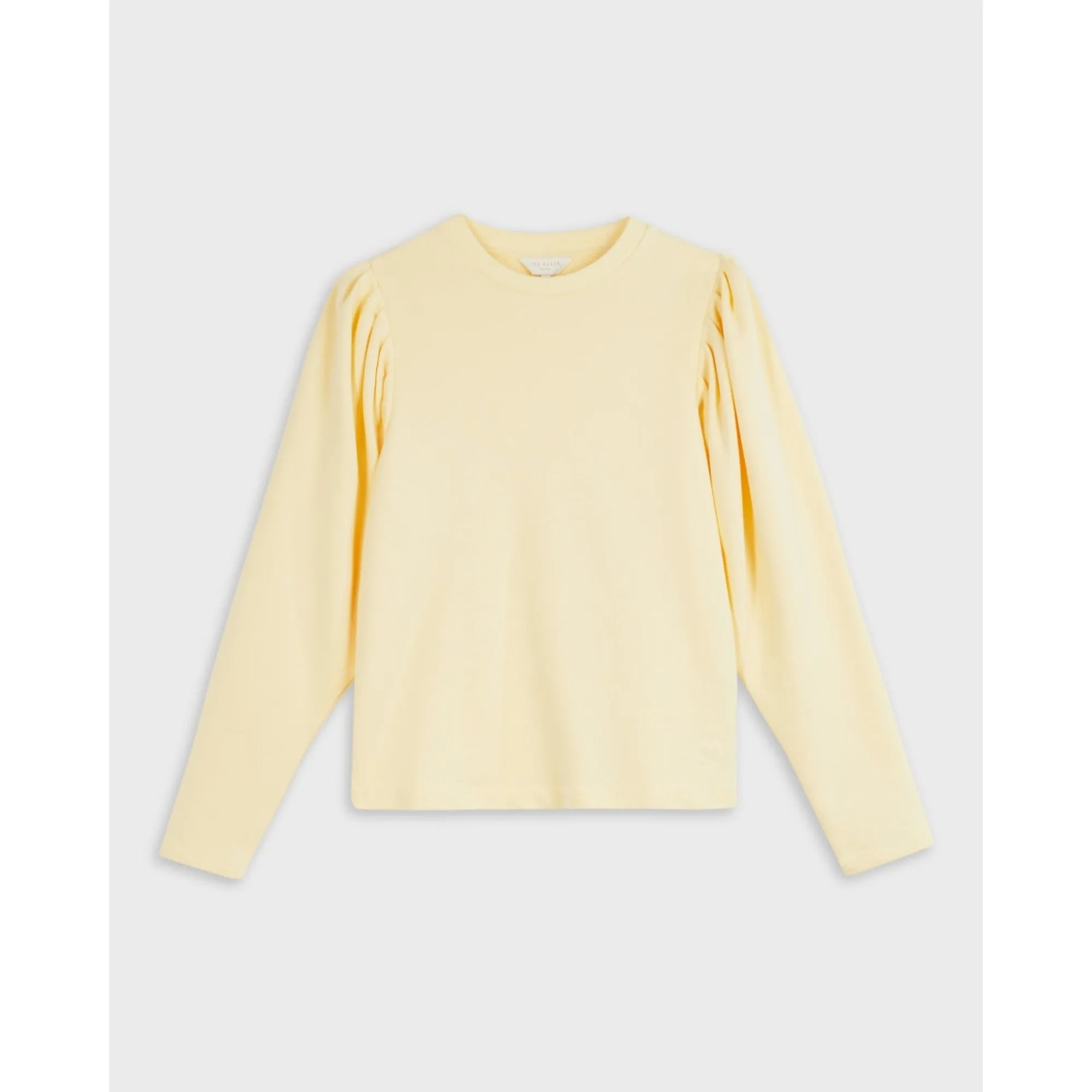 Women Wmb-Kelesi-Loop Back Sweatshirt - Lt-Yellow