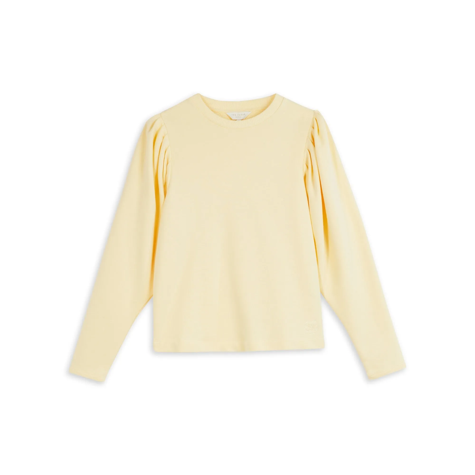 Women Wmb-Kelesi-Loop Back Sweatshirt - Lt-Yellow