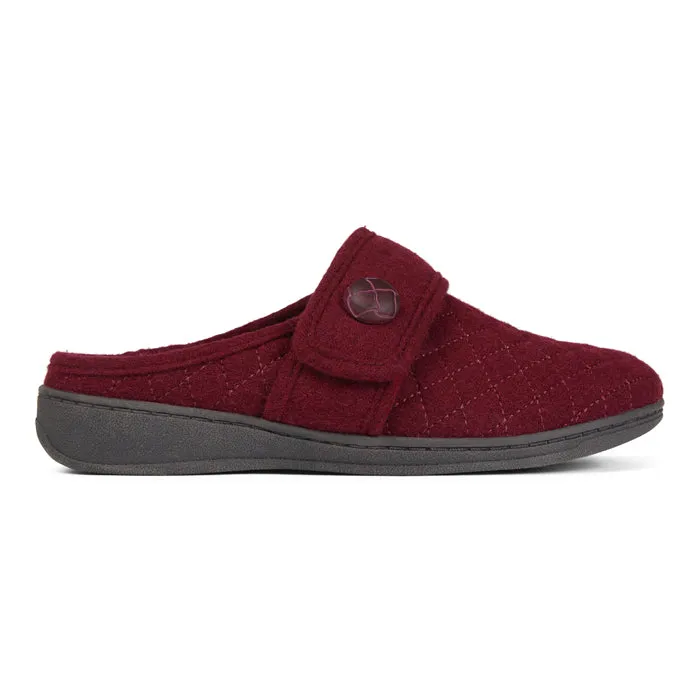 Womens Vionic Carlin Mule Slipper Wine