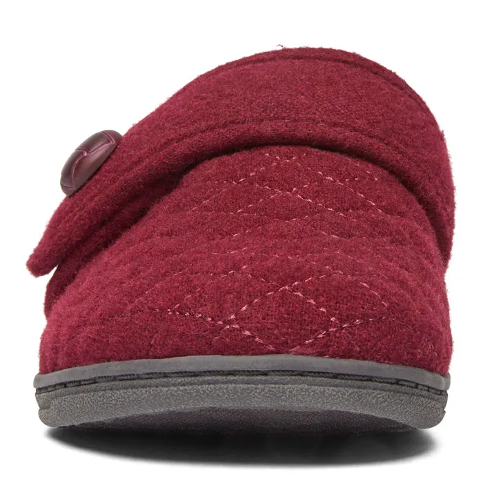 Womens Vionic Carlin Mule Slipper Wine