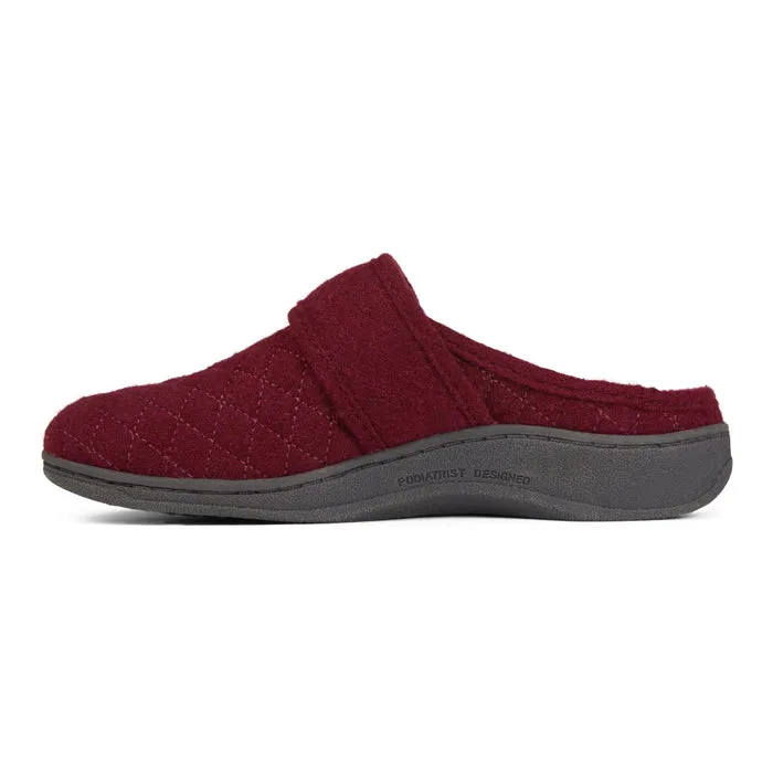 Womens Vionic Carlin Mule Slipper Wine
