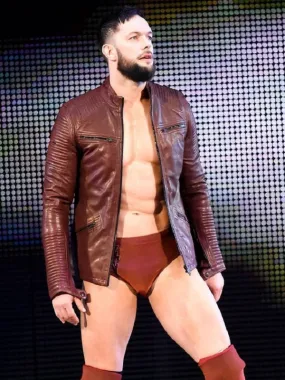 WWE Wrestler Leather Jacket Worn By Finn Balor | Finn Balor WWE Wrestler Leather Jacket