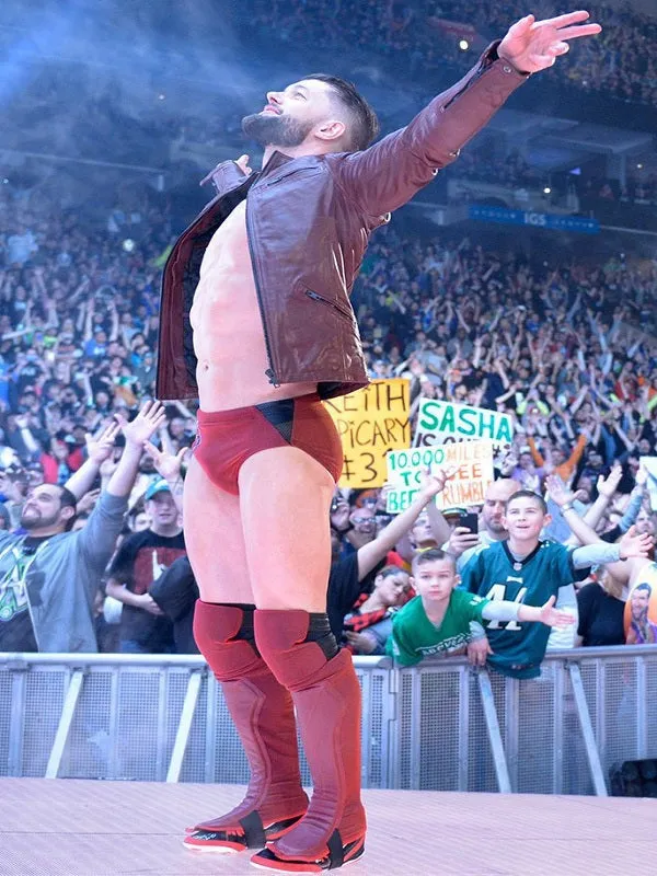 WWE Wrestler Leather Jacket Worn By Finn Balor | Finn Balor WWE Wrestler Leather Jacket