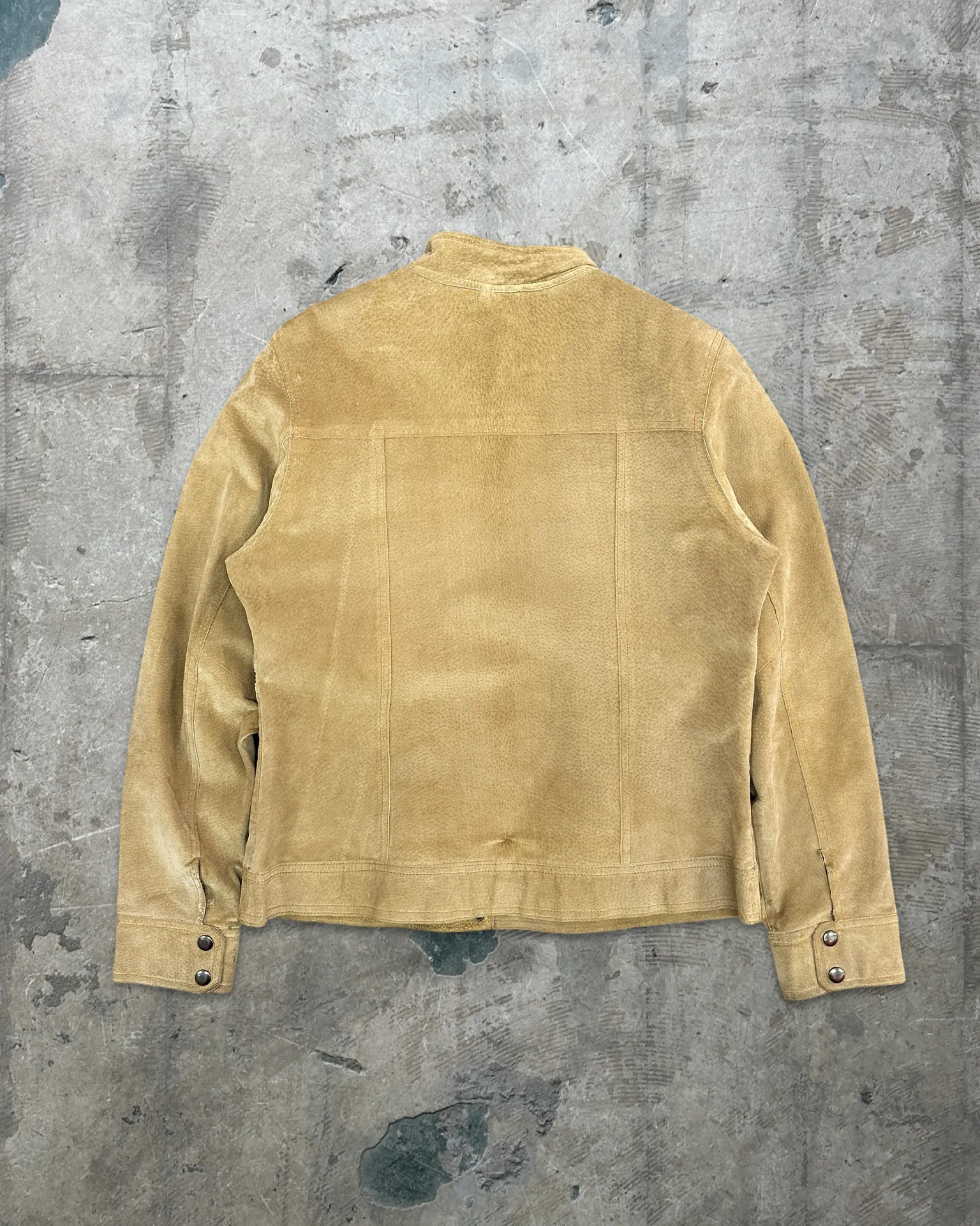 Y2K Vintage Biker Style Suede Jacket - 12