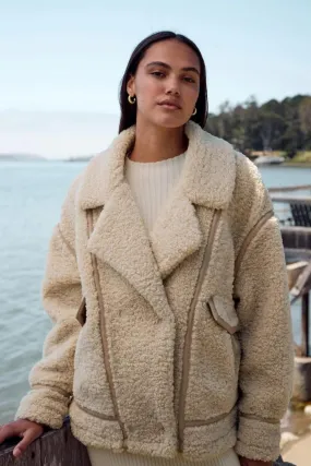 Z Supply: Ari Sherpa Coat in Fossil